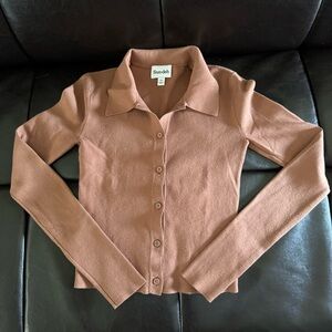 Sunday Best Tan Button-Down Shirt